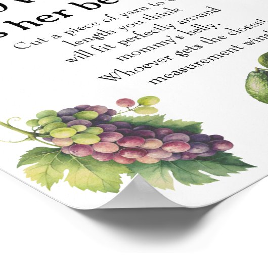 おもしろいホワイトガーデンベビーどのように彼女の腹のゲーム ポスター (角)