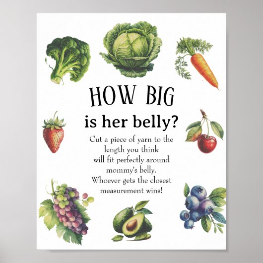 おもしろいホワイトガーデンベビーどのように彼女の腹のゲーム ポスター (正面)