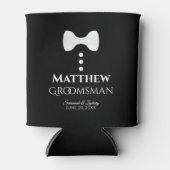 おもしろいホワイトタイグロ結婚ムスマンの泡クーラーボックス 缶クーラー (正面)