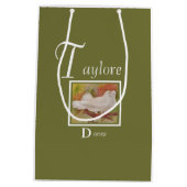 おもしろいホワイトドーブ ミディアムペーパーバッグ