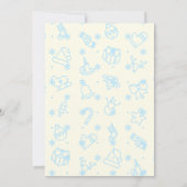 おもしろいホワイトメリークリスマススノーグローブフォトカード 招待状 (裏面)