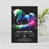 おもしろいホース誕生日 招待状 (スタンド正面)