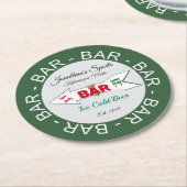 おもしろいホームスポーツバー紙 ラウンドペーパーコースター (アングル)