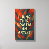 おもしろいホームデコールの皮肉なキャンバモダンスギフト キャンバスプリント (正面)