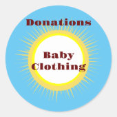 おもしろいホーム団体や組織ストレージアイディア ラウンドシール (正面)