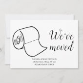 おもしろいホーム移動 案内状 (正面)