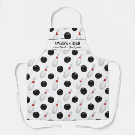 おもしろいボウリングボールピンカスタムボウリングをする人、 クリケットの投手シェフエプロン エプロン