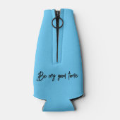 おもしろいボガン女子フェミニンのクールスタビー ボトルクーラー (裏面)