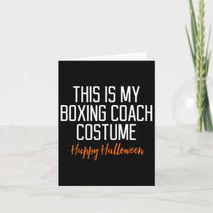 おもしろいボクシングコーチコスチュームハロウィーン カード