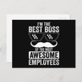 おもしろいボスことわざ用ボス ポストカード (正面/裏面)