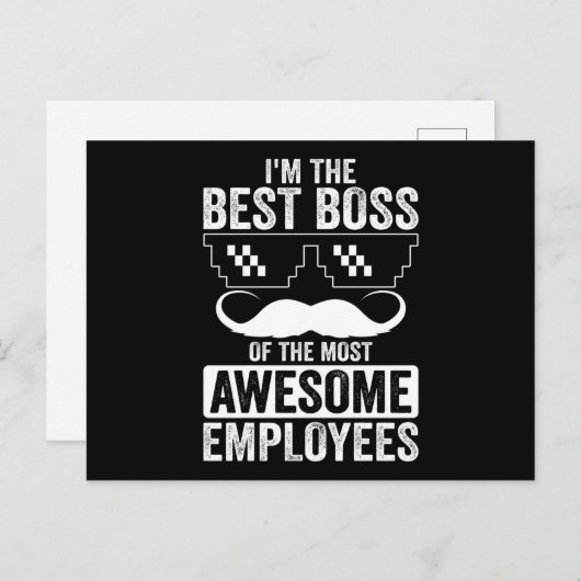 おもしろいボスことわざ用ボス ポストカード (正面/裏面)