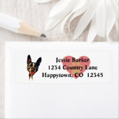 おもしろいボストンテリア差出人住所ラベル ラベル (インサイチュ)