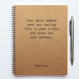 おもしろいボスマネージャパーソナライズされたノートOffice ノートブック