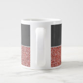 おもしろいボスレディバラ金ゴールドピンクグリッター名 ジャンボコーヒーマグカップ (裏面)