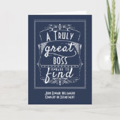 おもしろいボス感謝 カード (正面)