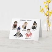 おもしろいボス誕生日 カード (黄色い花)