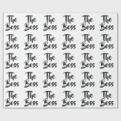 おもしろいボス ラッピングペーパー (フラット)