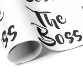 おもしろいボス ラッピングペーパー (ロールコーナー)