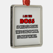 おもしろいボス..非常に可能性の低い メタルオーナメント (右)