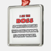 おもしろいボス..非常に可能性の低い メタルオーナメント (左)