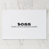 おもしろいボス/Pro Doodlerデスクサイズスクラッチ ペーパーパッド (正面)
