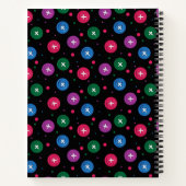 おもしろいボタンとドット ノートブック (裏面)