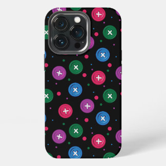 おもしろいボタンとドット iPhone 13 PROケース
