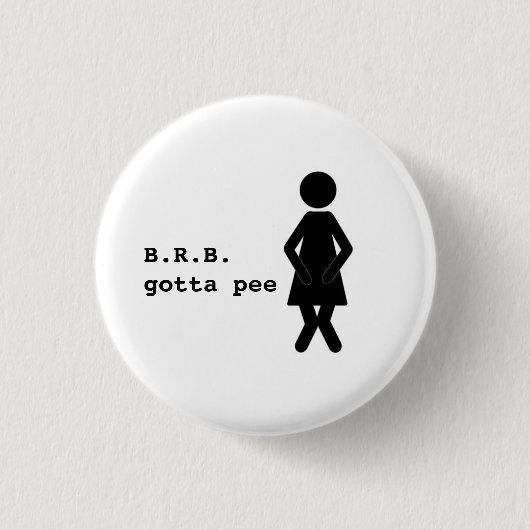 おもしろいボタン 缶バッジ (正面)