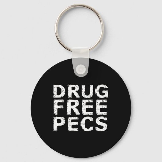 おもしろいボディビルナティ剤フリーPecs キーホルダー (正面)