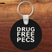 おもしろいボディビルナティ剤フリーPecs キーホルダー (正面)