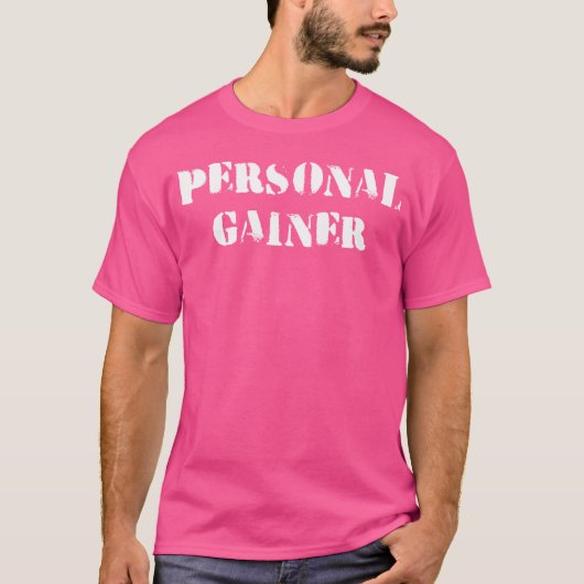 おもしろいボディビル重量挙げパーソナルガイナー Tシャツ (正面)