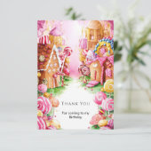 おもしろいボホキャンディランド誕生日 サンキューカード (スタンド正面)