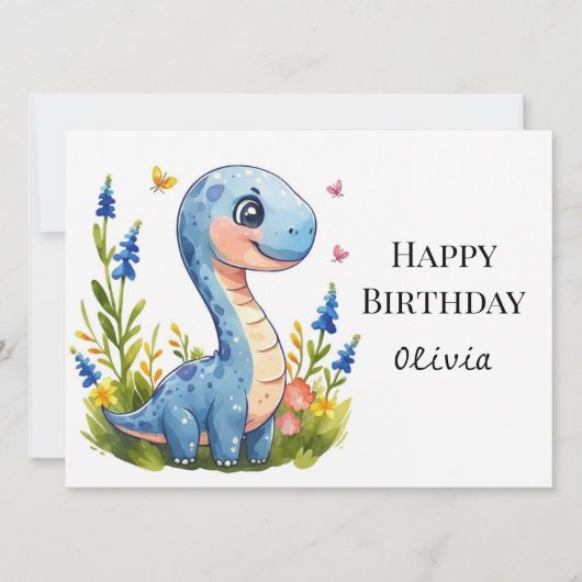 おもしろいボホディノ誕生日 カード (正面)