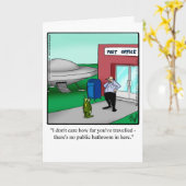 おもしろいボンボヤグロード旅行グリーティングカード カード (黄色い花)