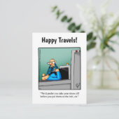 おもしろいボンボヤージユーモアハガキ ポストカード (スタンド正面)