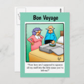 おもしろいボンボヤージユーモアハガキ ポストカード (正面/裏面)
