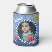 おもしろいボーツフォトブルークーラーボックス 缶クーラー (缶裏面)