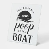 おもしろいボーティングユー素朴モモダンアボートギフト 台座サイン (正面)