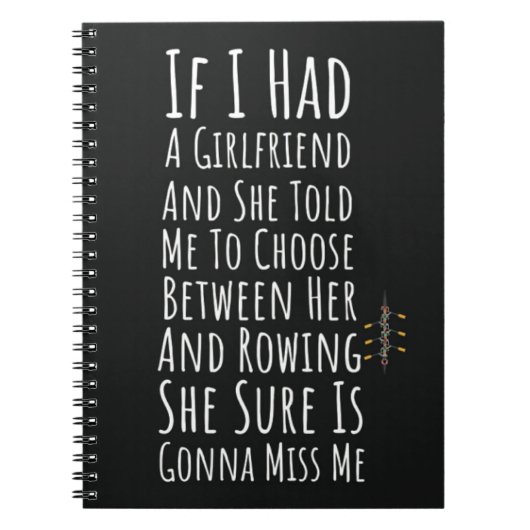 おもしろいボートギフト男性へローワークルースポーツ ノートブック (正面)