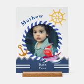 おもしろいボート写真の透明 アクリルサイン (正面)