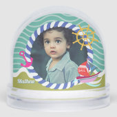 おもしろいボート写真アクアグリーン (正面)