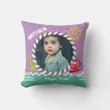 おもしろいボート写真パープルアクア