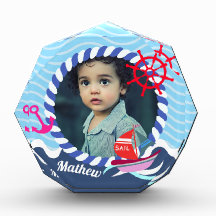 おもしろいボート写真ブルーネイビー