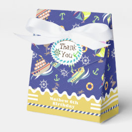 おもしろいボート青い好意ボックス フェイバーボックス