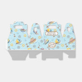 おもしろいボート青い好意ボックス フェイバーボックス (折り畳みなし)