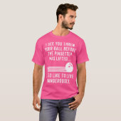 おもしろいボーリングの冗談男性へのギャグ Tシャツ (正面フル)