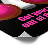 おもしろいボーリングは女の心が窮地に陥る ポスター (角)