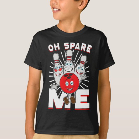 おもしろいボーリングシャツオースペアミー Tシャツ (正面)