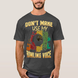 おもしろいボーリングスポーツ音声ボーリングアレーボールゲーム Tシャツ