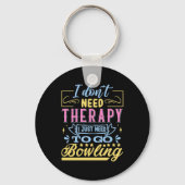 おもしろいボーリングセラピーワードアートスポーツ キーホルダー (正面)